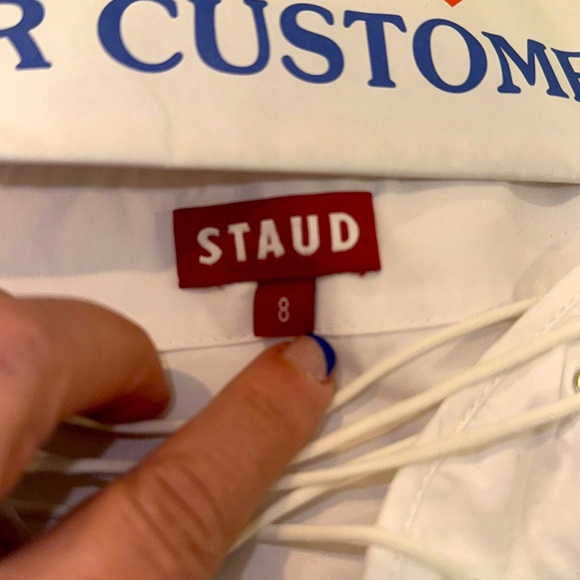 Staud Monroe lace up top size 6 - Picture 7 of 7